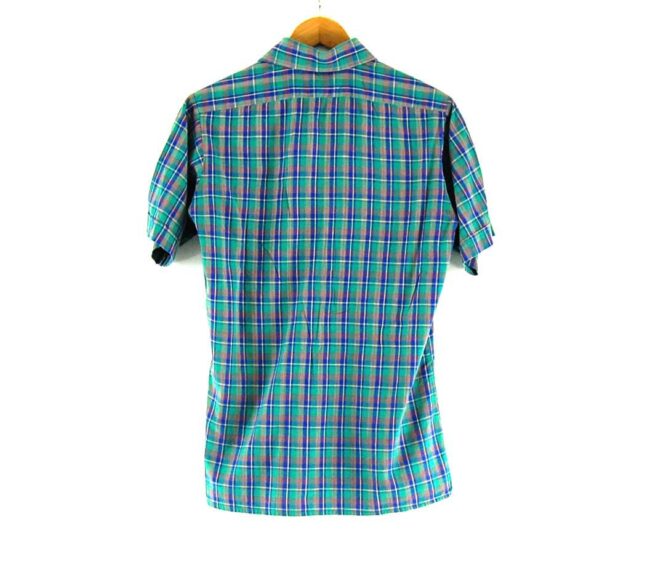 70s Green Check Shirt Back