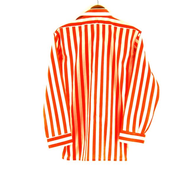 70s Orange Striped Shirt Back