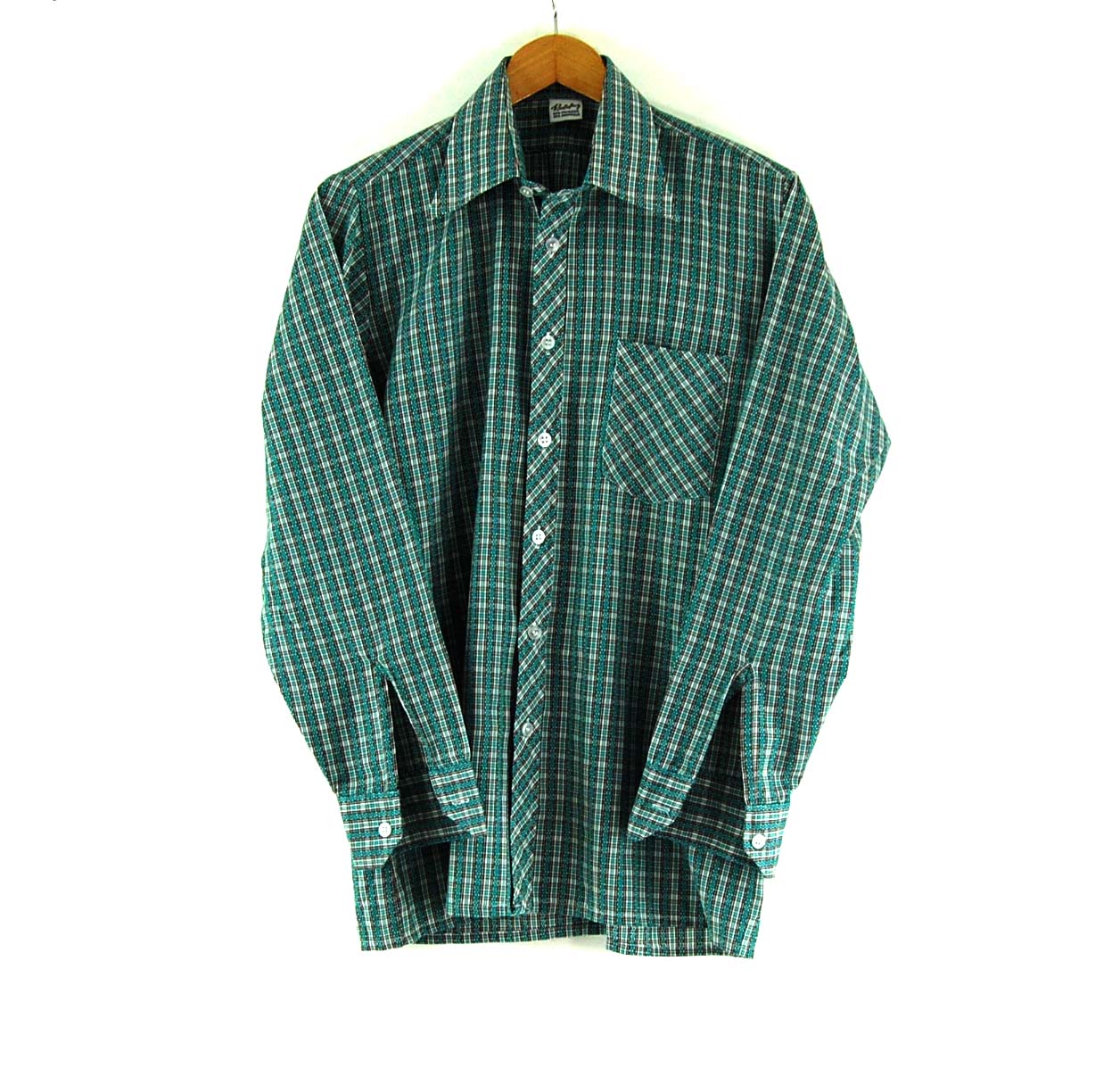 70s Green Checked Shirt