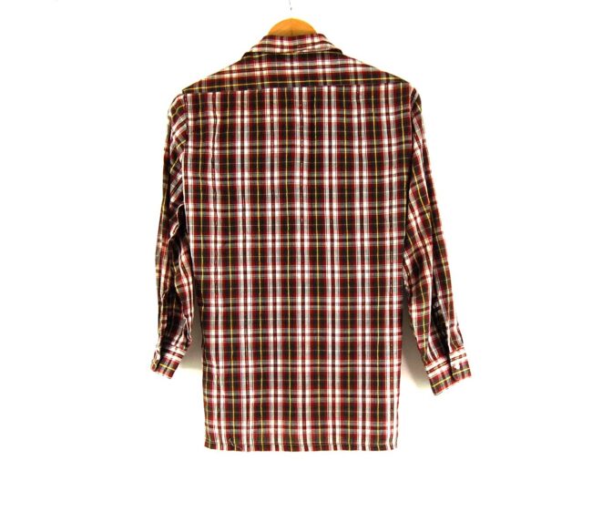 70s Checked Long Sleeved Shirt Back