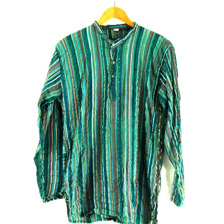 90s Striped Tunic Shirt