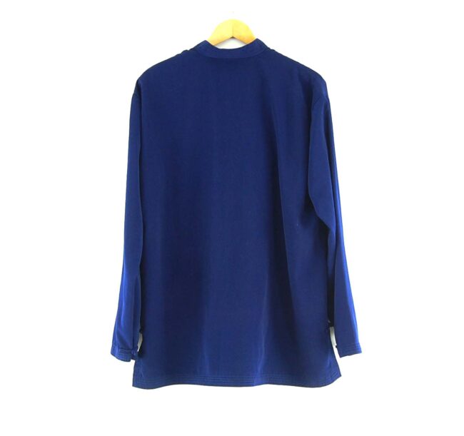 Blue Chinese Silk Jacket Back