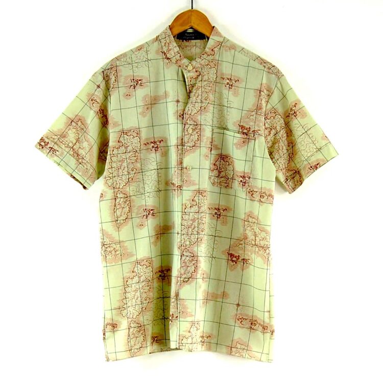 70s Map Print Shirt