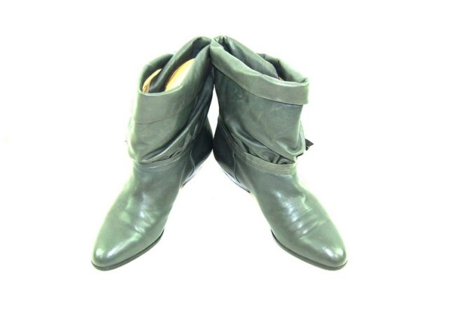 80s Grey Ankle Boots