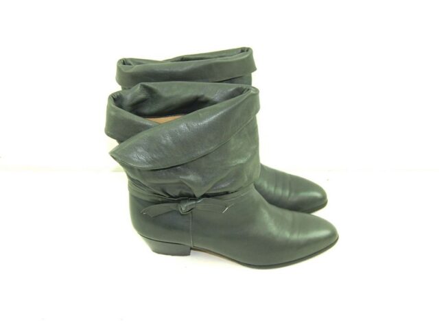 80s Grey Ankle Boots