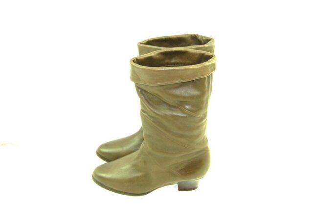 80s Khaki Green Boots