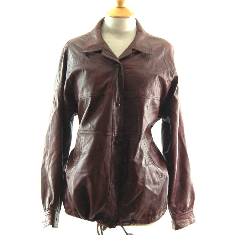 80s Drawstring Leather Jacket