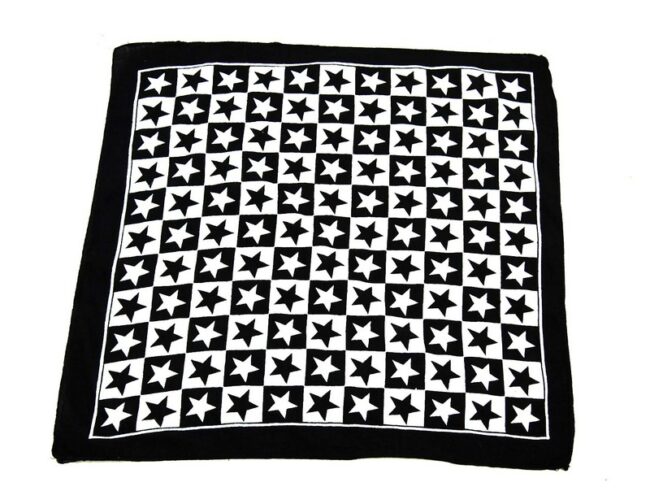 Black And White Stars Bandana