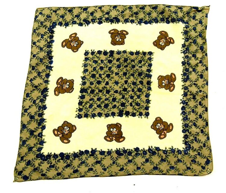 Floral Teddy Bear Bandana