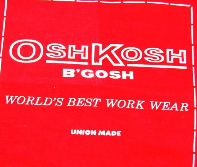 lose up of Vintage OshKosh B'Gosh Bandana