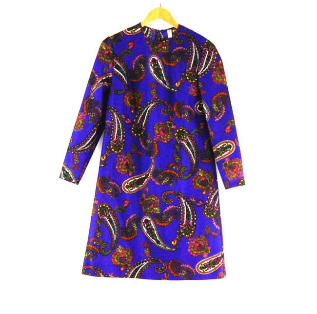 70s Long Sleeve Shift Dress