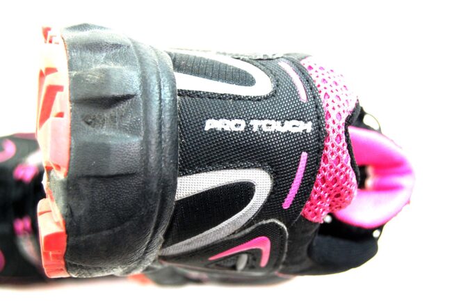 Close up of Black Pro Touch Trainers