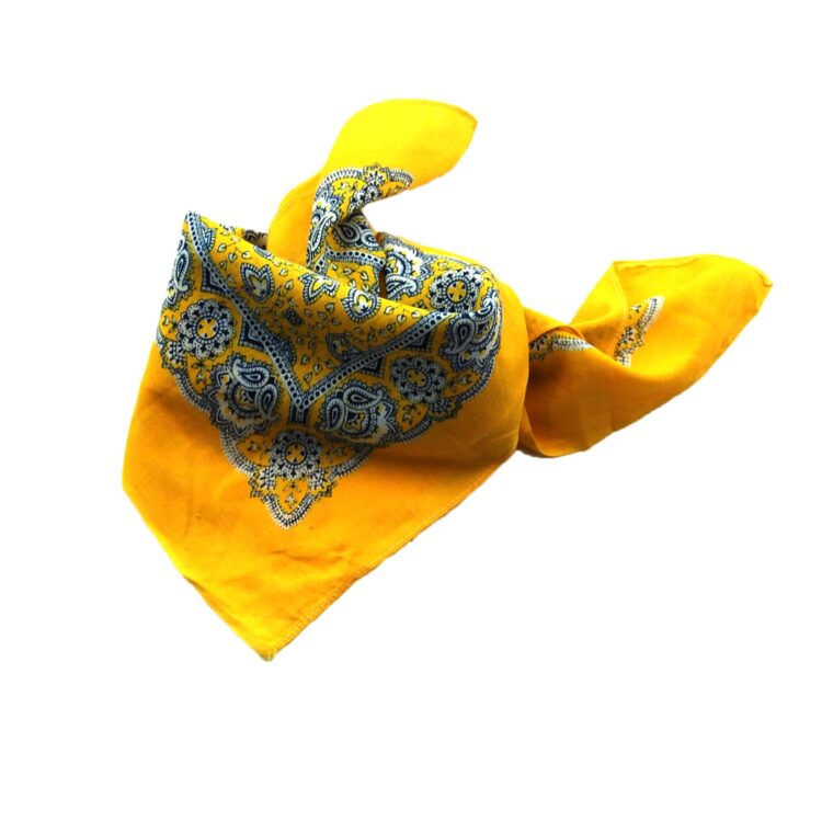 Vintage Yellow Floral Bandana