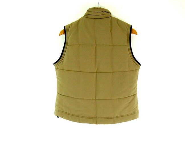 Back of Sand Colored Adidas Womens Puffer Vest