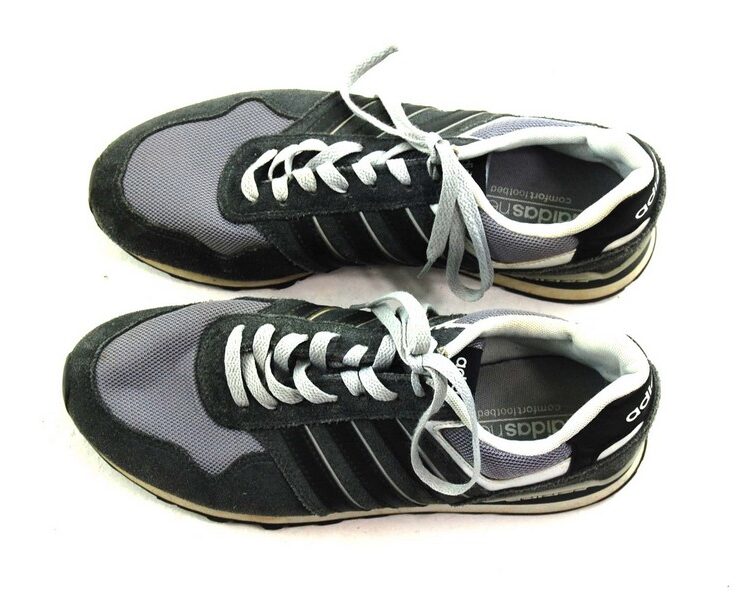 Grey Adidas Neo Trainers Mens