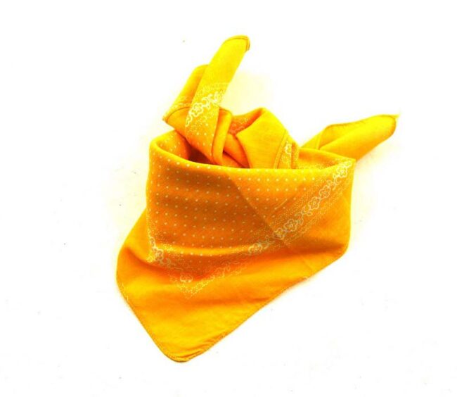 Yellow Polka Dot Bandana