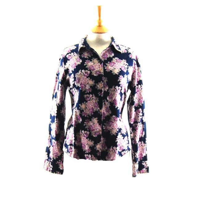 90s Floral Corduroy Shirt.