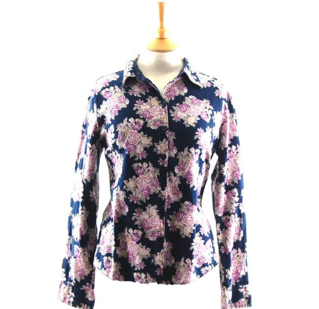 90s Floral Corduroy Shirt.