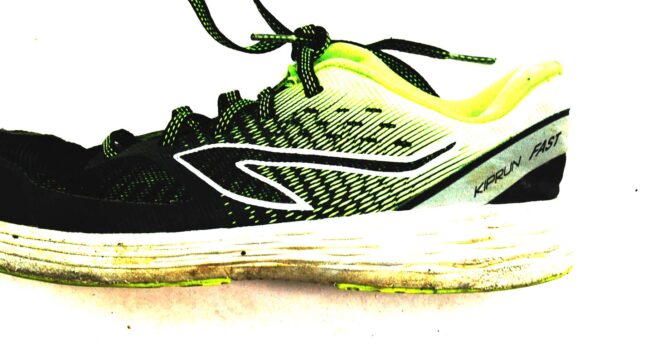 Close up of Kalenji Kiprun Fast Trainers