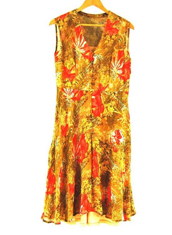 70s Chiffon Dress