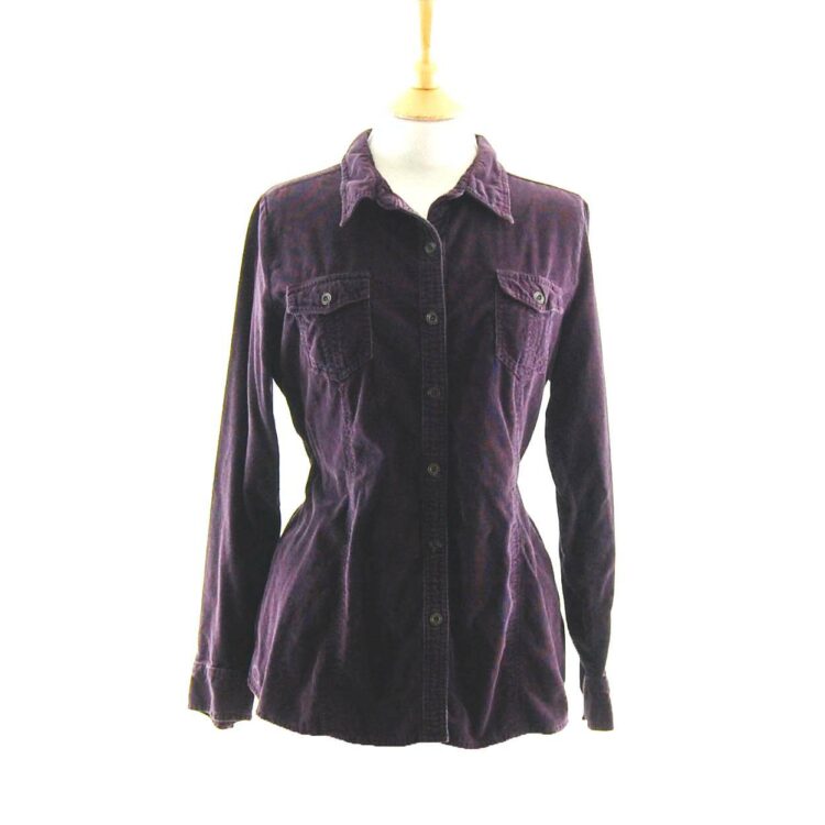90s Purple Cord Shirt