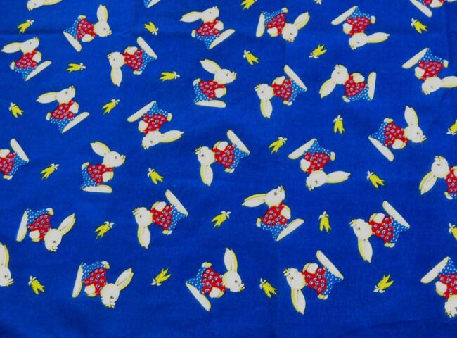 Close up of Rabbit Print Bandana