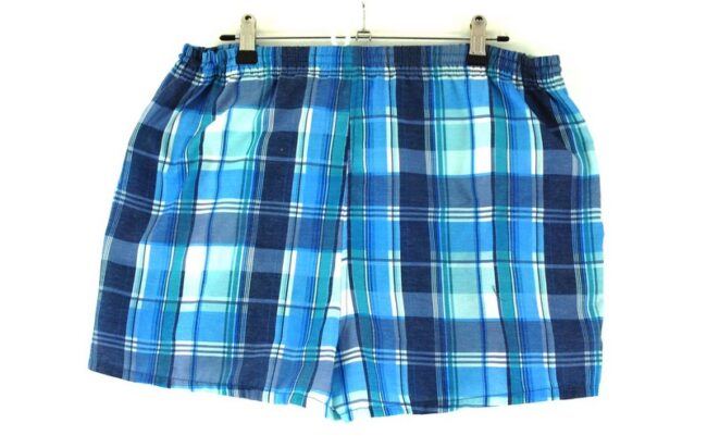 Back of 90s Checkered Shorts Mens