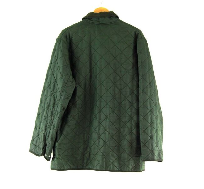 Back of Barbour Quilted Jacket Dark Green