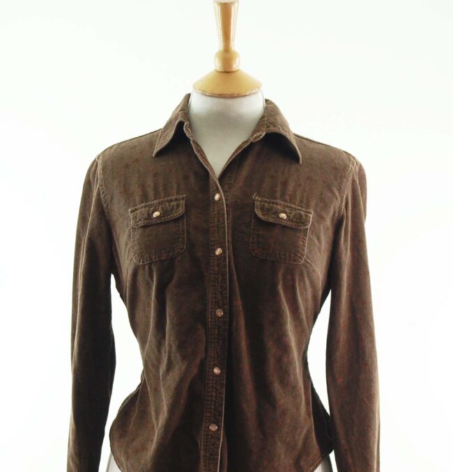 90s Brown Cord Shirt