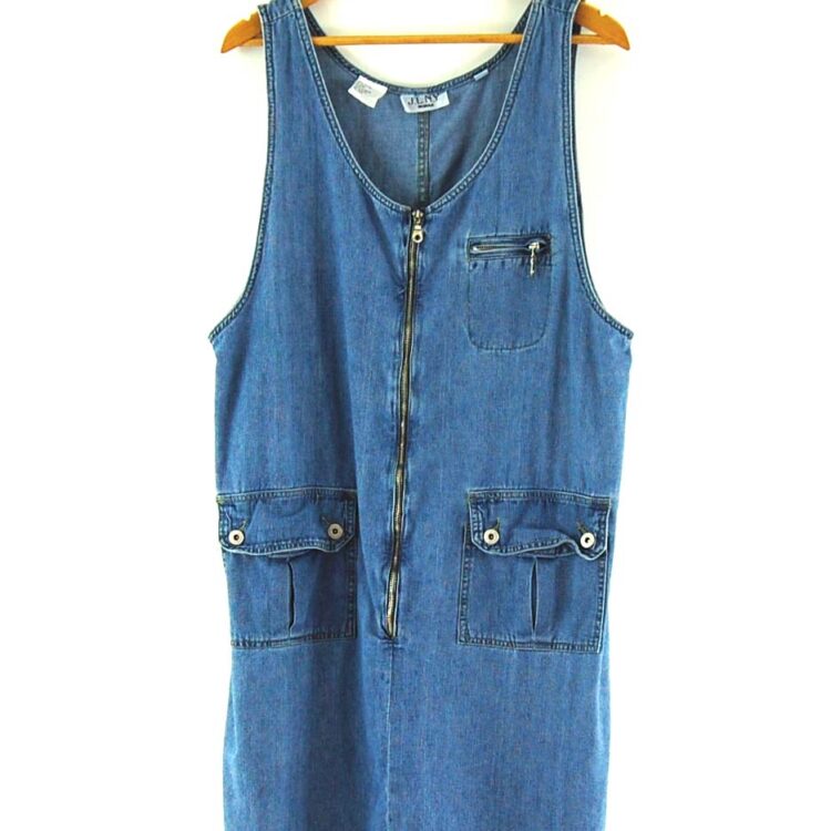 90s Denim Pinafore Dress