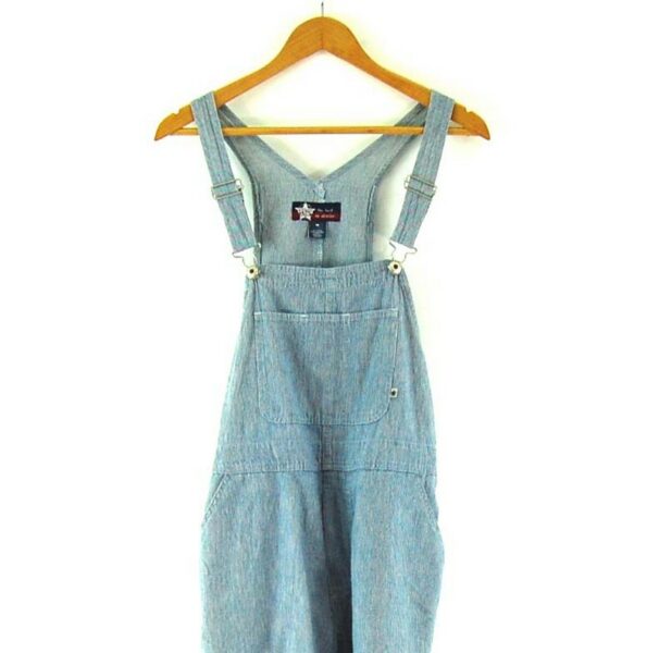 Dungaree Shorts Ladies UK 14 Blue 17 Vintage Clothing
