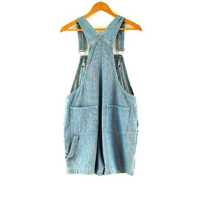 Back of Bill Blass Jeans Dungaree Shorts