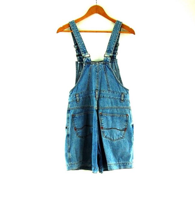 Back of 90s Button Through Dungarees