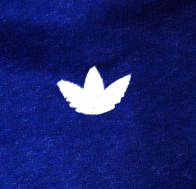 Close up of Blue Adidas Mens Shorts