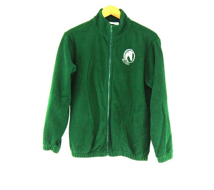 Green Mustangs Retro Fleece Mens