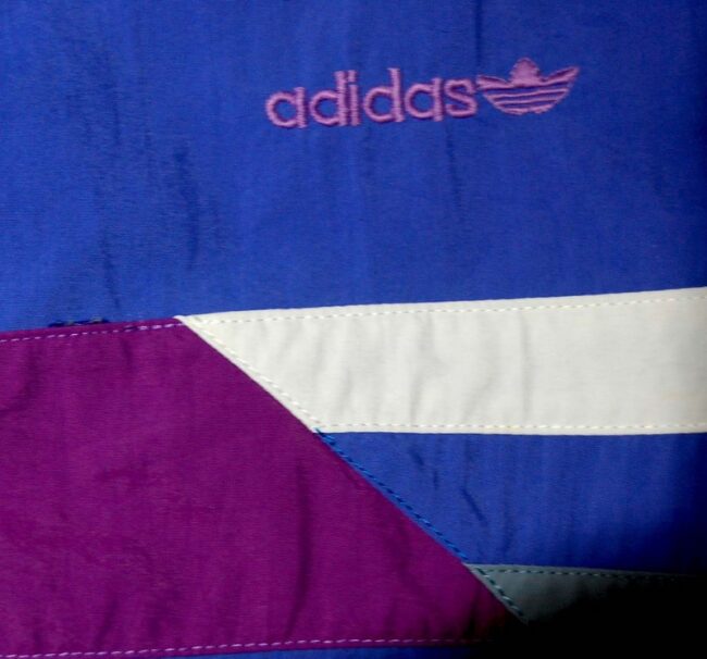 Close up of Purple Adidas Retro Shorts