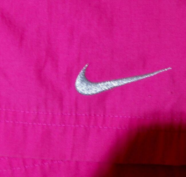 Close up of Back of Vintage Pink Nike Shorts