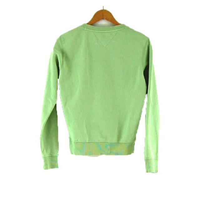 Ladies Green Crew Neck Tommy Hilfiger Denim Sweatshirt - 10 - Image 2