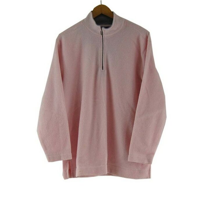 Pink Zip Fleece Top