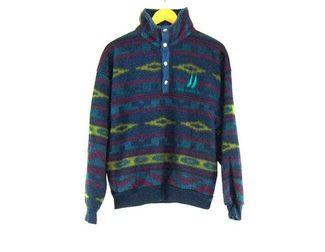 Aztec Print Colourful Fleece