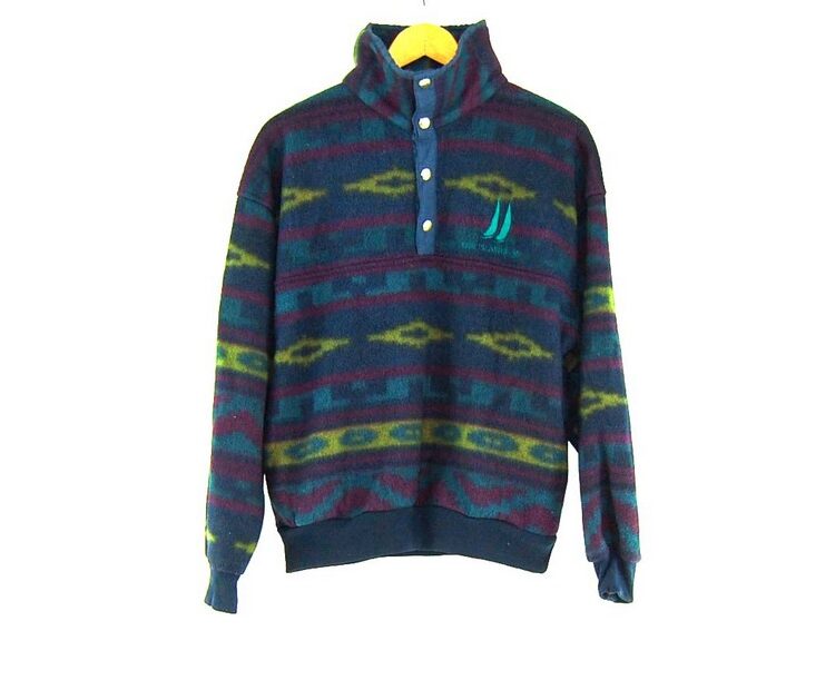 Aztec Print Colourful Fleece