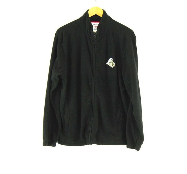 Black Purdue Zip Up Fleece Jacket