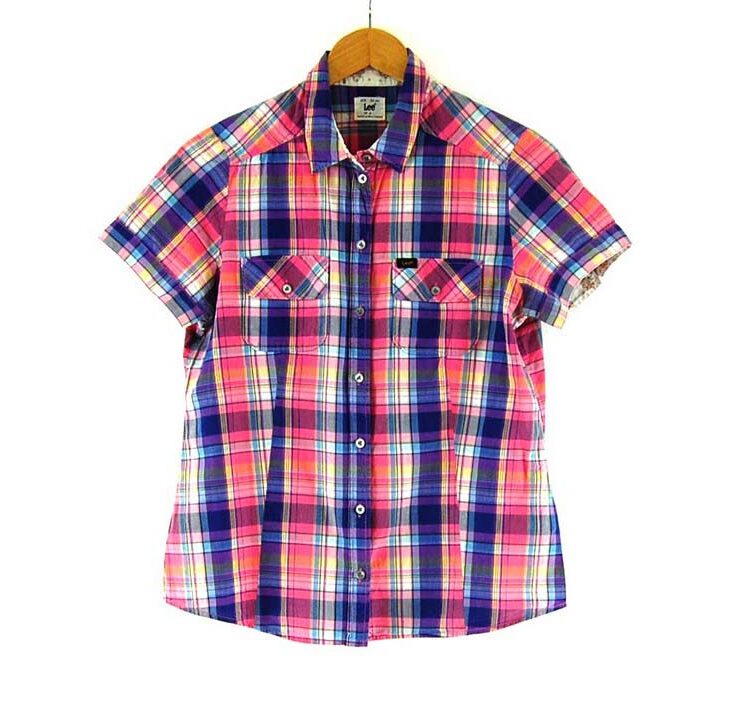 Ladies Lee Short Sleeve Check Shirt