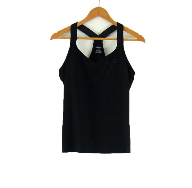 Ladies Wilson Black Gym Top