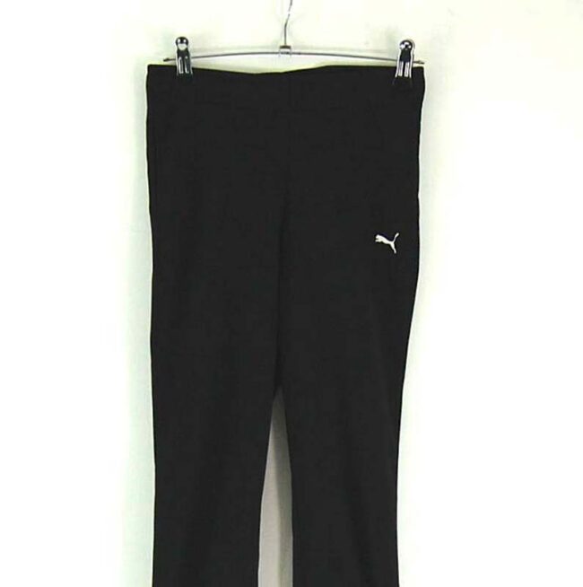 Close up of Womens Black Puma Leggings