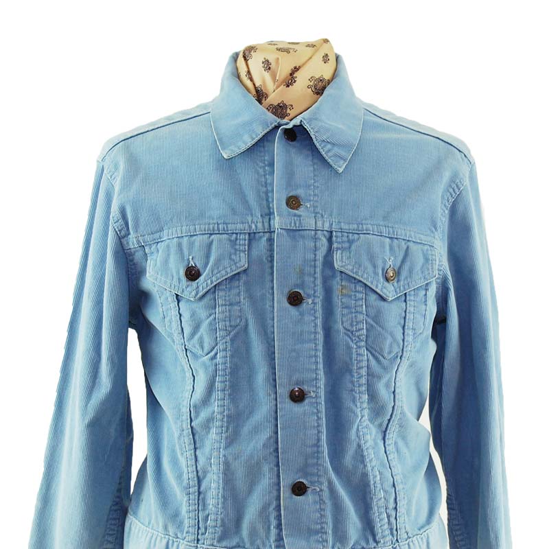 Levi Blue Cord Jacket - UK M - Blue 17 