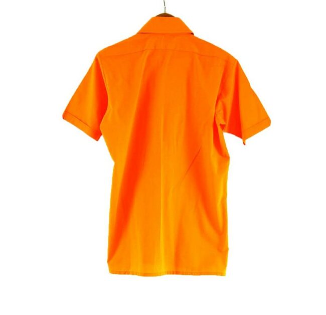 Back of 70s Orange Short Sleeve Shirt