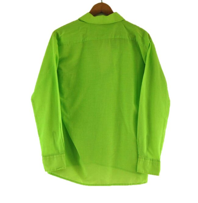 Back of 70s Lime Green Shirt