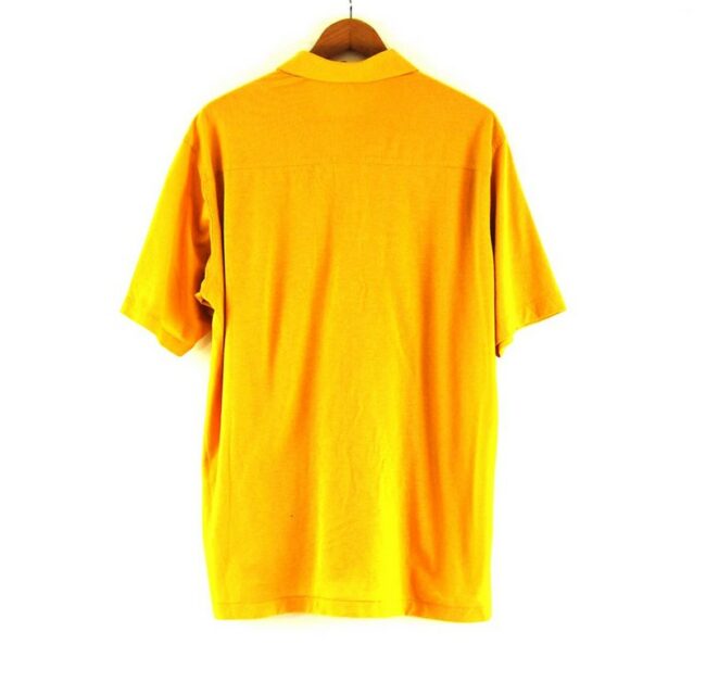 Back of 70s Yellow Short Sleeved Shirt