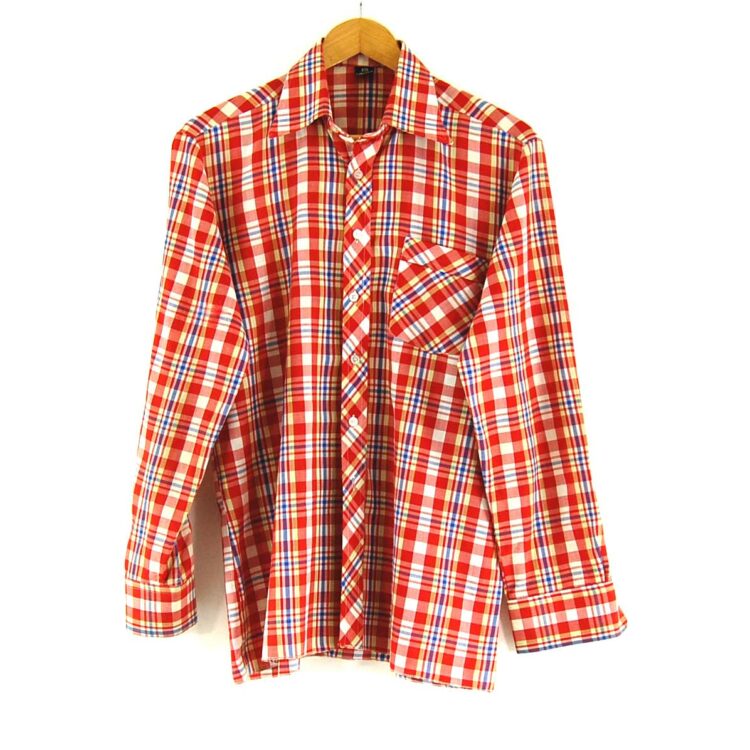 70s Red Check Shirt
